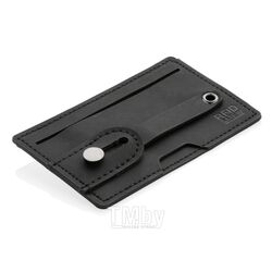Футляр для кредитных карт-подставка для телефона 104*64 мм "P820.741" полиуретан., черный Xindao
