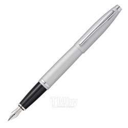 Ручка перьевая M "Calais Satin Chrome" метал., подарочн. упак., серебристый Cross AT0116-16MS