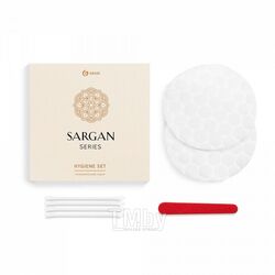 Набор гигиенический Sargan (ватные палочки + ватные диски + пилочка), картонная коробка GRASS HR-0032