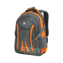 Рюкзак BRAUBERG 224448 серый/оранжевый DELTA универсальный, SpeedWay