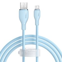 Кабель Baseus P10355700311-00 Pudding Series Fast Charging Cable USB to iP 2.4A 1.2m Galaxy Blue