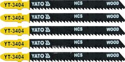 Полотна для электролобзика по дереву 75х100х1,3мм 10TPI чист. рез. (5шт) Yato YT-3404