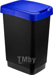 Контейнер для мусора ТВИН 25л (синий) (IDEA)