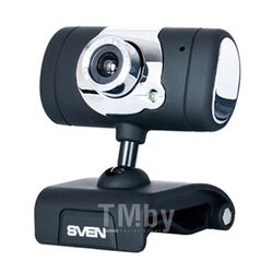 Web-камера Sven IC-525, 1.3 Мп, 640x480, 640x480, 30fps, Mic, USB, Black/Silver