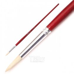 Кисть "Creative" щетина, круглая, на длинной ручке, №1 Pinax 101001