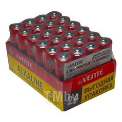 Батарейка Alkaline алкалиновая, AA, LR6, 1,5В, 4 шт в термоусадочной пленке deVente 9010114