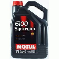 Моторное масло MOTUL 5W40 (5L) 6100 SYN-NERGYACEA A3 B4API SNMB-Approval 229.5Замена 103729 107979