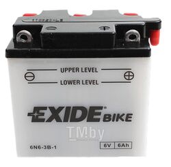Аккумуляторная батарея EXIDE 6N6-3B-1 евро 6Ah 40A 98/56/110 moto 6N6-3B-1