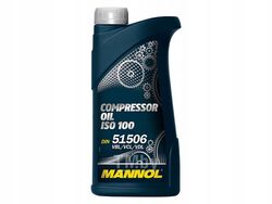 Масло для компрессоров, мин. MANNOL ISO 100 (1л), Германия 7061960