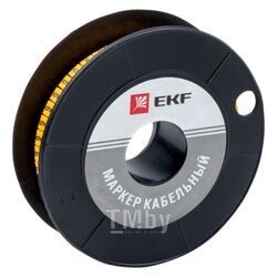 Маркер кабельный 4,0 мм2 "6" (500 шт.) (ЕС-2) EKF PROxima plc-KM-4-6