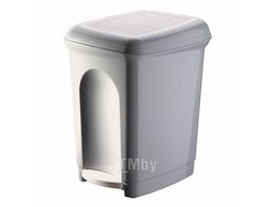 Ведро (контейнер) для мусора пластмассовое с педалью 7 л/23,5*19,5*28 см (арт. 4312026, код 811208)