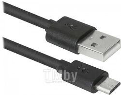 Кабель USB Defender USB08-03BH USB2.0 черный, AM-MicroBM, 1м