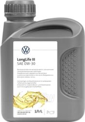 Масло моторное синтетическое 1л 0W-30 LongLife III 504/507, бренд VW, произв. ЛЛК VAG GVWR52195M2