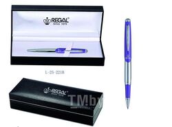 Ручка "REGAL 25" шариковая (серия Margaret) в футляре, фиолетовый корпус Regal L-25-221B