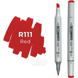Маркер перм., худ. двухсторонний, R111 красный Sketchmarker SM-R111