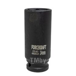 Головка ударная глубокая 24мм (6гр.), 1/2" FORCEKRAFT FK-4458524