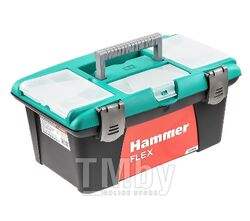Ящик для инструментов Hammer Flex 235-018 16" с морозостойким замком и органайзером 400*250*180