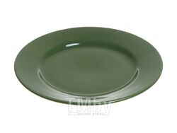 Тарелка обеденная керамическая, 241 мм, круглая, серия Лапсеки, зеленая, PERFECTO LINEA