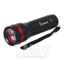 Светодиодный алюминиевый фонарь 3 Вт, черный Smartbuy SBF-305-3ААА