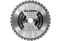 Диск пильный 165 Industrial Металл 165*36Т*20 mm, MAX RPM 3600 Hilberg HF165