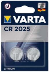 Батарейка 2шт VARTA LITHIUM CR2025 3V