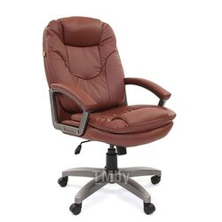 Офисное кресло Chairman 668 LT чер.пласт экопремиум коричневый