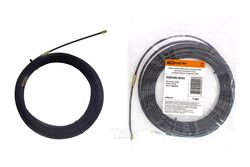 Нейлоновая кабельная протяжка НКП диаметр 4мм длина 25м с наконечниками (черная) TDM SQ0590-0025