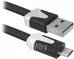 Кабель USB Defender USB08-03P USB2.0 AM-MicroBM, 1.0м пакет