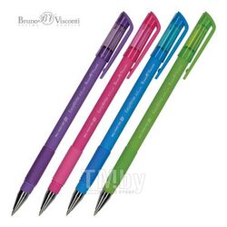 Ручка шариковая "EasyWrite. Special", 0,5мм, грип, синяя, корпус ассорти Bruno Visconti 20-0040