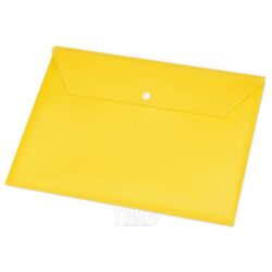 Папка конверт на кнопке А4 "19117" желтый