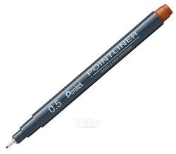 Ручка капиллярная "Pointliner" 0.5 мм, сангина Pentel S20P-5SG