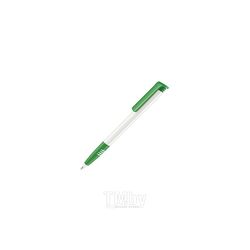 Ручка шарик/автомат "Super Hit Polished Basic SG" 1,0 мм, пласт., глянц., белый/зеленый, стерж. синий SENATOR 2956-WH/347