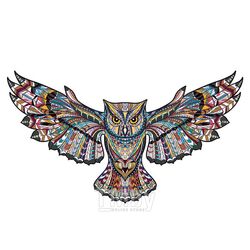 Алмазная живопись 40*50см Разноцветная сова Darvish DV-9511-116
