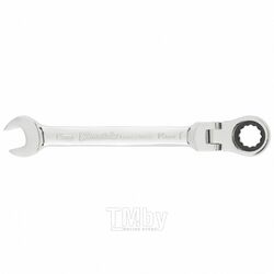 Ключ комбинированный трещоточный, 14мм, CrV, шарнирный, зерк.хром MATRIX PROFESSIONAL 14866