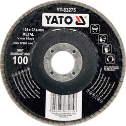 Круг лепестковый 125мм Р60 Yato YT-83273