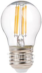 Лампа светодиодная G45 ШАР 6 Вт 220-240В E27 3000К ЮПИТЕР ДЕКОР (60 Вт аналог лампы накал., 600Лм)