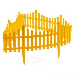 Забор декоративный "Гибкий", 24х300 см, желтый, Россия Palisad 65016