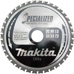 Пильный диск для металла MAKITA 185x30x1.6x38T B-29365