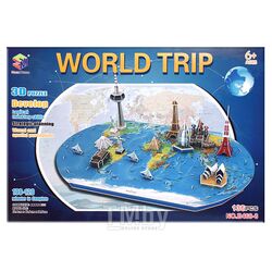 Сборная модель Darvish Карта мира. Достопримечательности / DV-T-2205