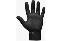 Черные нескользящие одноразовые нитриловые перчатки JSN NATRIX, размер M,уп.50 шт. Jeta Safety JSN50NATRIXBL08-M