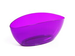 Кашпо пластмассовое "Luna" фиолетовое прозрачное 35*13,5*15 см (арт. LA633-11, код 116331)