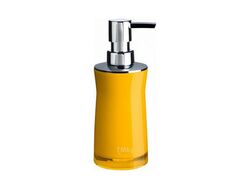 Дозатор для жидкого мыла акриловый "Disco Yellow" 6,5*6,5*19 см (арт. 2103504, код 210391)