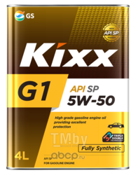 Масло моторное API: SP Fully Synthetic (Аналог L210344TE1) KIXX G1 SP 5W50 4L