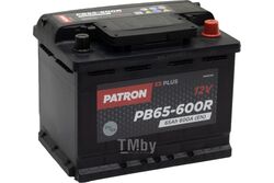 Аккумулятор PATRON PLUS 12V 65AH 600A ETN 0(R+) B13 242x175x190mm 15kg PATRON PB65-600R