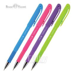 Ручка шариковая "SoftWrite. Special", 0,5мм, чернила на масл. основе, грип, синяя, корпус ассорти Bruno Visconti 20-0090