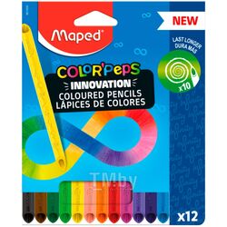 Цветные карандаши 12 шт. "Color Peps Infinity" Maped 861600