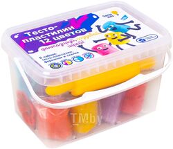 Набор для лепки Genio Kids Тесто-пластилин / TA1068V (12 цветов)