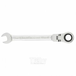 Ключ комбинированный трещоточный, 13мм, CrV, шарнирный, зерк.хром MATRIX PROFESSIONAL 14865