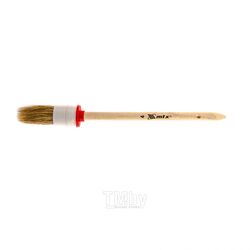 Кисть круглая № 4 (25 мм), натуральная щетина, деревянная ручка MATRIX 82074