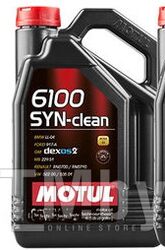 Моторное масло MOTUL 5W30 (5L) 6100 SAVE-CLEAN+ ACEA C1 Ford WSS M2C 934 B JAGUAR STJLR.03.5005 107999